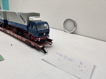 Märklin H0 AC 4740 / 498 3 182-4  "Rollende Landstr." / Saadkms 690 / DB / LKW Straeten