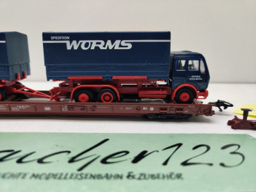 Märklin H0 AC 4740 / 498 3 070-1  "Rollende Landstr." / Saadkms 690 / DB / LKW Worms