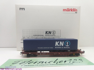 Märklin H0 AC 47443 Taschenwg Sattelanh. "Kühne & Nagel" Sdgkms707 / NEM / DB / OVP