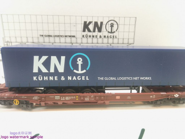 Märklin H0 AC 47443 Taschenwg Sattelanh. "Kühne & Nagel" Sdgkms707 / NEM / DB / OVP