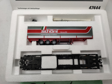 Märklin H0 47444  Taschenwagen mit Sattelanhänger / OVP