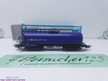 Märklin H0 AC 4745 Kesselwagen "Kesselwagen SBB CFF FFS" / Kessel blau / ESSO AG / OVP blau