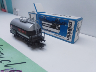Märklin H0 AC 4750 KESSELWAGEN "TEXACO" / Kessel Silber / DB / Blaue OVP