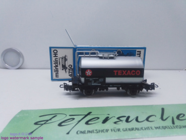 Märklin H0 AC 4750 KESSELWAGEN "TEXACO" / Kessel Silber / DB / Blaue OVP