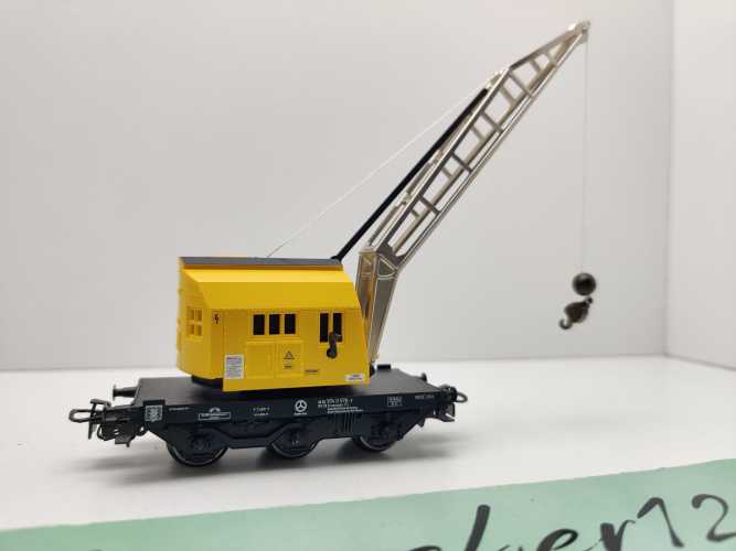 Märklin H0 AC 4761 Kranwagen 115 gelb / DB