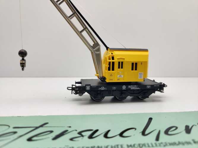Märklin H0 AC 4761 Kranwagen 115 gelb / DB