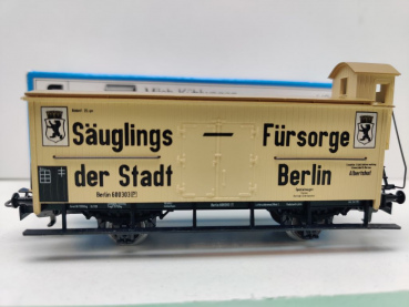 Märklin H0 AC 4781 Güterwagen "Säuglings Fürsorge Berlin" / G10 / DB / OVP blau