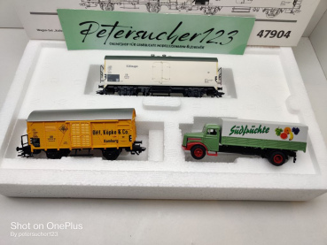Märklin H0 AC 47904 Wagen-Set "Kolonialwaren" / NEM / DB / OVP weiß