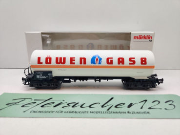 Märklin H0 AC 4798 1x Druckgas-Kesselwagen "Löwengas8" / NEM / DB / ErsatzVP weiß