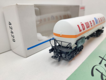 Märklin H0 AC 4798 1x Druckgas-Kesselwagen "Löwengas8" / NEM / DB / ErsatzVP weiß