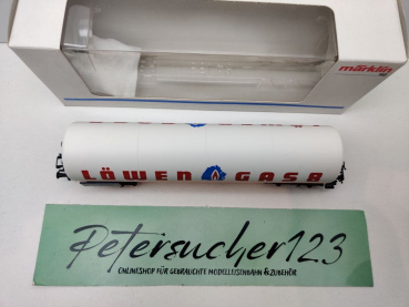 Märklin H0 AC 4798 1x Druckgas-Kesselwagen "Löwengas8" / NEM / DB / ErsatzVP weiß