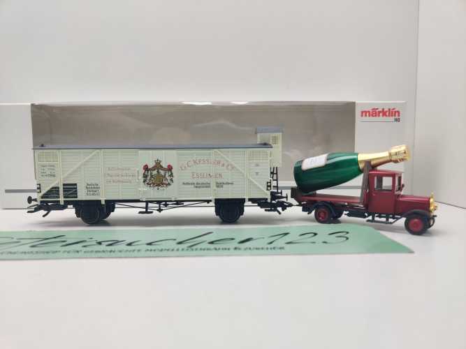 Märklin H0 AC 48002 Museumswagen-Set'02 "Sektkellerei Kessler" / NEM / DRG / OVP weiß