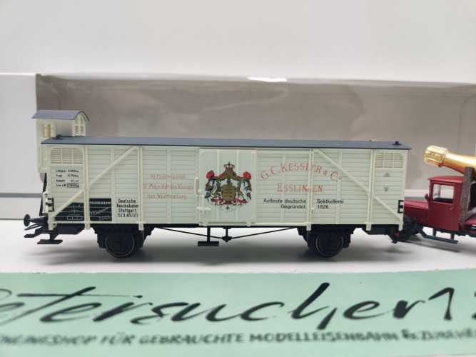 Märklin H0 AC 48002 Museumswagen-Set'02 "Sektkellerei Kessler" / NEM / DRG / OVP weiß