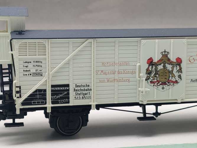 Märklin H0 AC 48002 Museumswagen-Set'02 "Sektkellerei Kessler" / NEM / DRG / OVP weiß