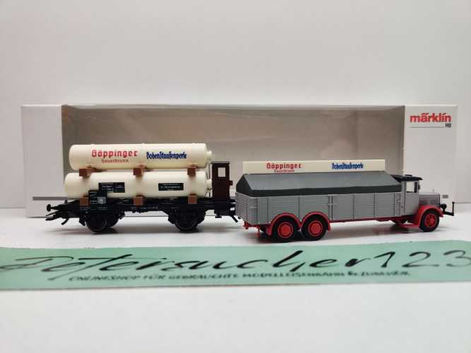 Märklin H0 AC 48004 Museumswagen-Set 2004 ,,Göppinger Mineralbrunnen" NEM / DRG / OVP