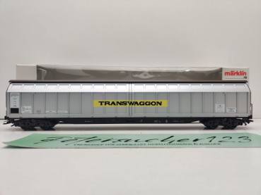 Märklin H0 AC 48030 Schiebewandwagen "Transwaggon" Habins12 / NEM / DB / OVP weiß