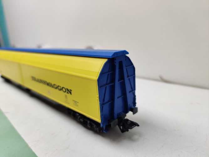 Märklin H0 AC 48034 / vierachsiger Großraum-Schiebewandwagen der Bauart Habins / NEM / DB