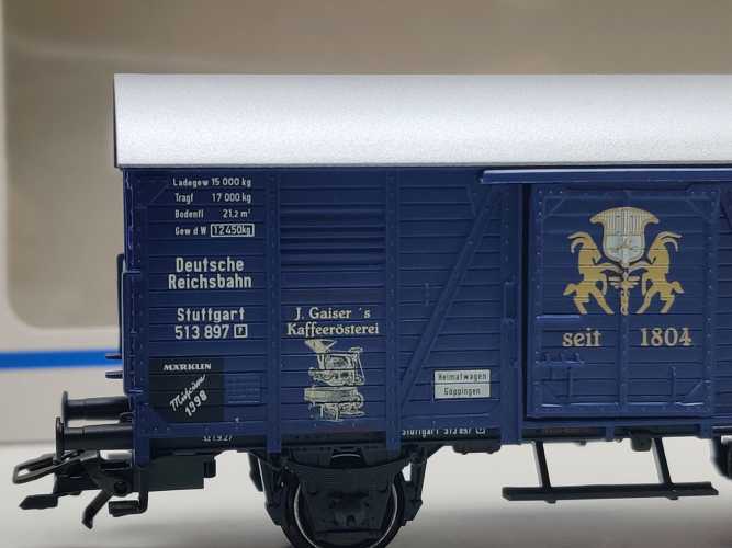 Märklin H0 AC 48098 Museumswagen-Set 1998 "Gaiser" NEM / DRG / OVP