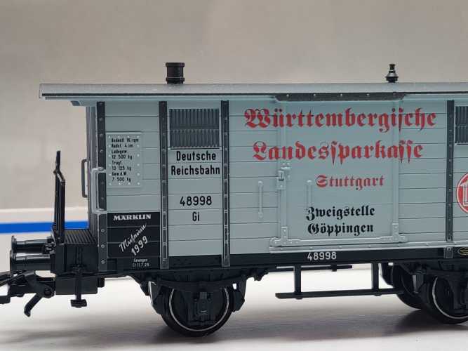 Märklin H0 AC 48099 Museumswagen-Set 1999 ,,Würt. Landesspark" NEM / DRG / OVP