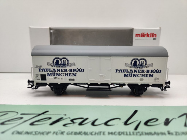Märklin H0 AC 48171 Bierwagen "Paulaner" / Insider JW 2021 / NEM / DB / OVP weiß