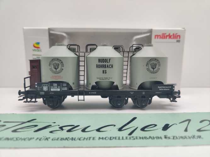 Märklin H0 AC 48260 Zementwagen Staubgutwagen "Rudolf Rohrbach KG" NEM / DB / OVP