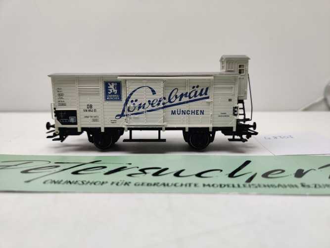 Märklin H0 AC 48303  Bierwagen Bremserhaus "Löwenbräu" G10 / Sound / NEM / DB, [P]