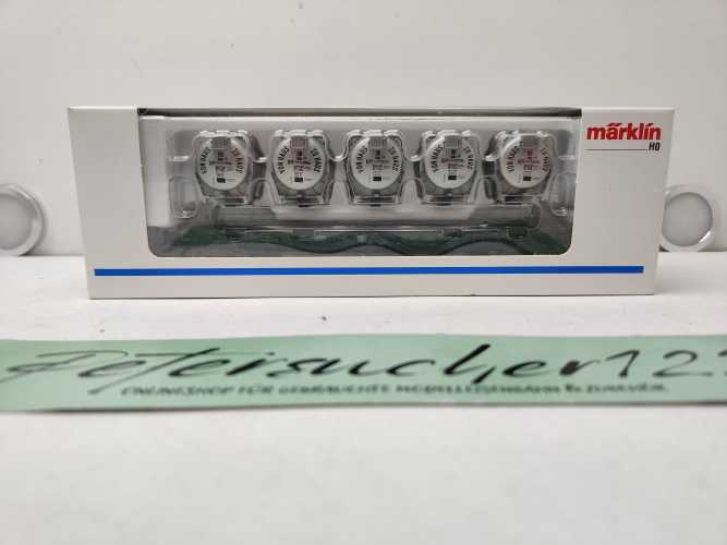 Märklin H0 AC 4853 / Behältertragwagen der Bauart Lbgjs 598 / DB/ Ep. IV / OVP