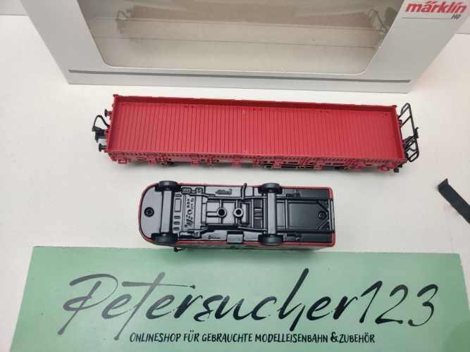 Märklin H0 AC 48611 1.FCM JW'11 "Looney Tunes" Niederbordwg + Wohnmobil / OVP weiß