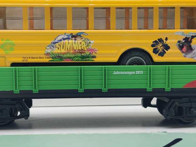 Märklin H0 AC 48613 Kids Club JW'13 "Looney Tunes" Niederbordwg + US-Bus / OVP weiß