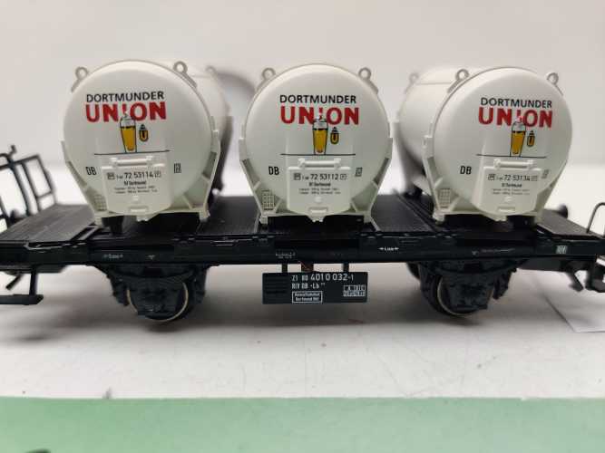 Märklin H0 AC 48635 / zweiachsigen Behälter-Tragwagens der Bauart Lgns / DB AG