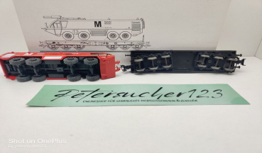 Märklin H0 AC 48667 Schwerlastwagen mit Flugfeldfeuerwehr / NEM / DB / OVP weiß