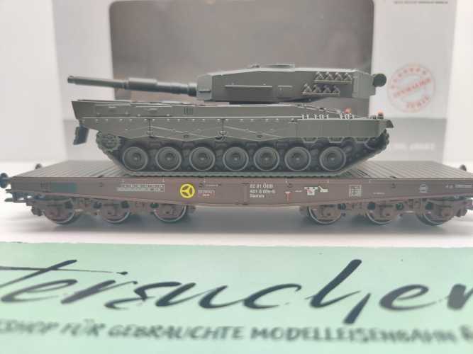 Märklin H0 48683 4MFOR Panzertransport "Leopard 2A1" Samm / NEM / ÖBB / OVP