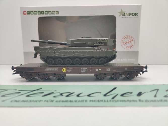 Märklin H0 48683 4MFOR Panzertransport "Leopard 2A1" Samm / NEM / ÖBB / OVP