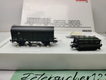 Märklin H0 AC 48069 Wagen Set Gleiswaaggen-Eichset/ DB / OVP