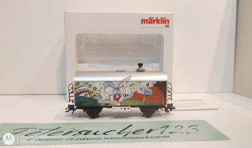 Märklin H0 AC 48704 gedeckter Güterwagen "Looney Tunes" / 1.FC JW 2004 / OVP weiß