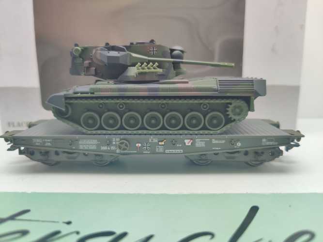 Märklin H0 48712 4MFOR Panzertransport "Gepard" Rlmmps650 / NEM / BW, DB / OVP