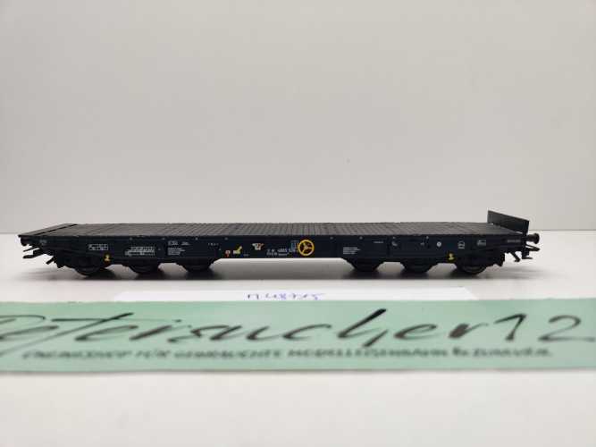 Märklin H0 AC 48715 Tragwagen Samms709 / ohne Rungen ohne Ladung / NEM / DB
