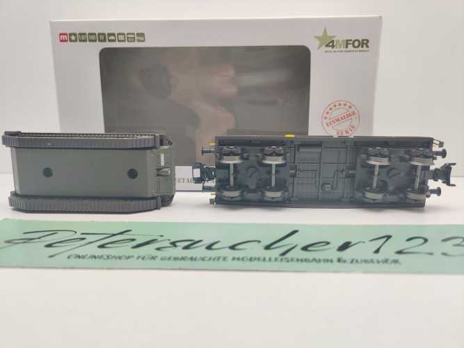 Märklin H0 48716 4MFOR Panzertransport "Cheetah" Slmmp / NEM / SNCB, NMBS / OVP