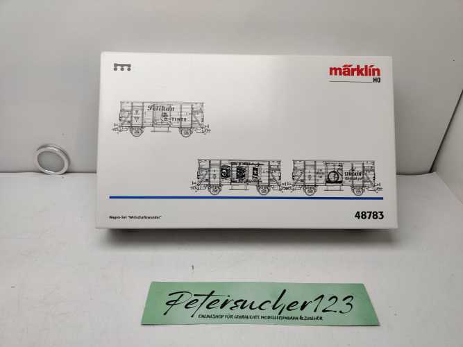 Märklin H0 AC 48783 / 3-teilige Güterwagen-Set „Wirtschaftswunder“ / Ep.III / OVP