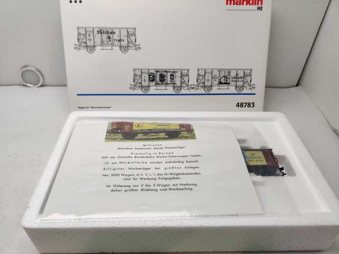 Märklin H0 AC 48783 / 3-teilige Güterwagen-Set „Wirtschaftswunder“ / Ep.III / OVP