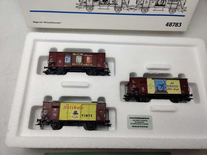 Märklin H0 AC 48783 / 3-teilige Güterwagen-Set „Wirtschaftswunder“ / Ep.III / OVP