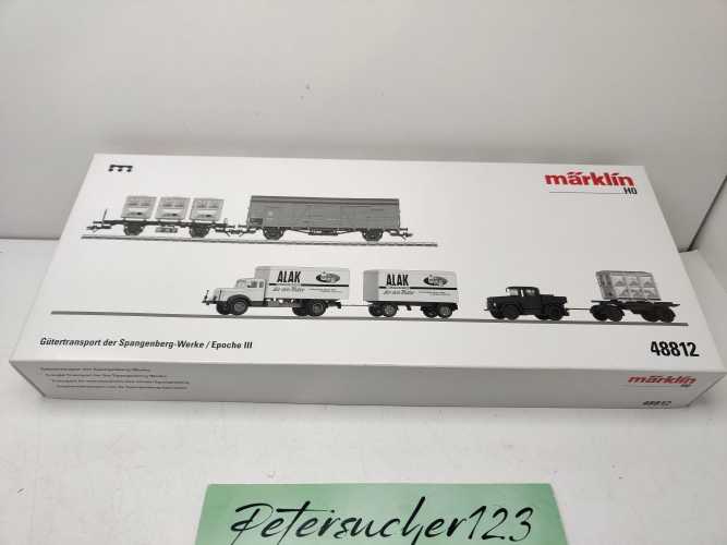 Märklin H0 AC 48812 / historische Themen-Set „Gütertransport der Spangenberg-Werke“ / OVP