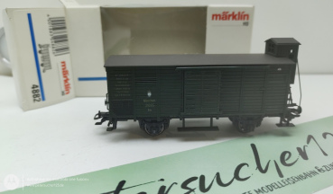 Märklin H0 4882 Gedeckter Güterwagen mit Bremserhaus 31095 München / DR / OVP