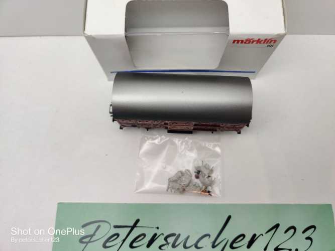 Märklin H0 AC 48881 Viehtransportwagen + Tiere V23 / NEM / DB / OVP