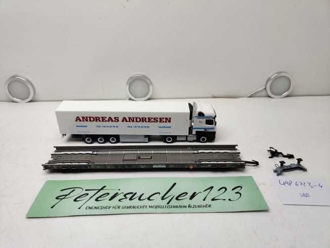 Märklin H0 AC 498 6 723-4 / rollende Landstraße / LKW Andresen / NEM / SBB