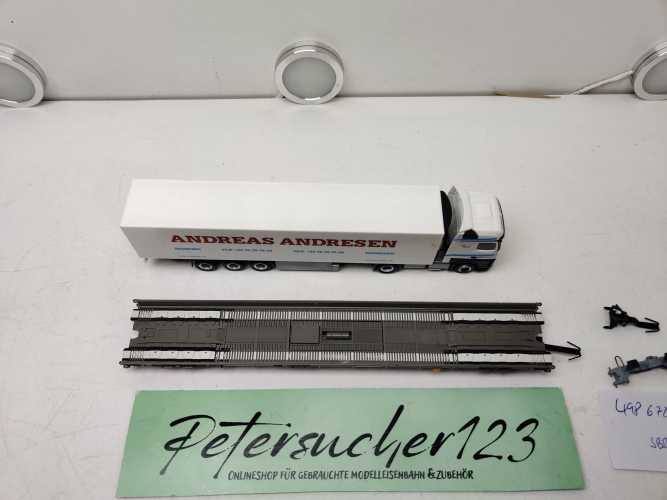 Märklin H0 AC 498 6 723-4 / rollende Landstraße / LKW Andresen / NEM / SBB