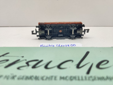 Minitrix N DC 51 1038 00 Mittelbordwagen / rote Fässer / Omm32 / DB