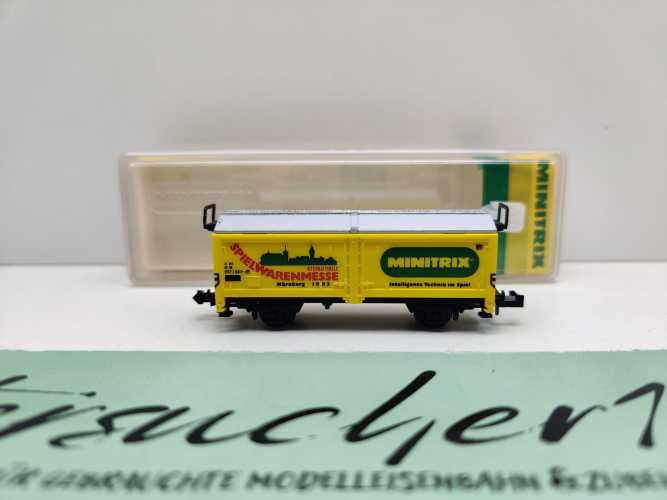 Minitrix N DC 51 3530 83 Schiebewandwagen "Spielwarenmesse'83 Tis858 / DB / OVP