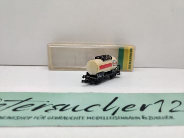 Minitrix N DC 13542 Kesselwagen "Esso" / Kessel vergilbt / Zs / DB / OVP