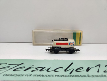 Minitrix N DC 13542 Kesselwagen "Esso" / Kessel vergilbt / Zs / DB / OVP